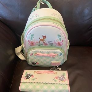 Loungefly Disney Bambi Backpack and Wallet